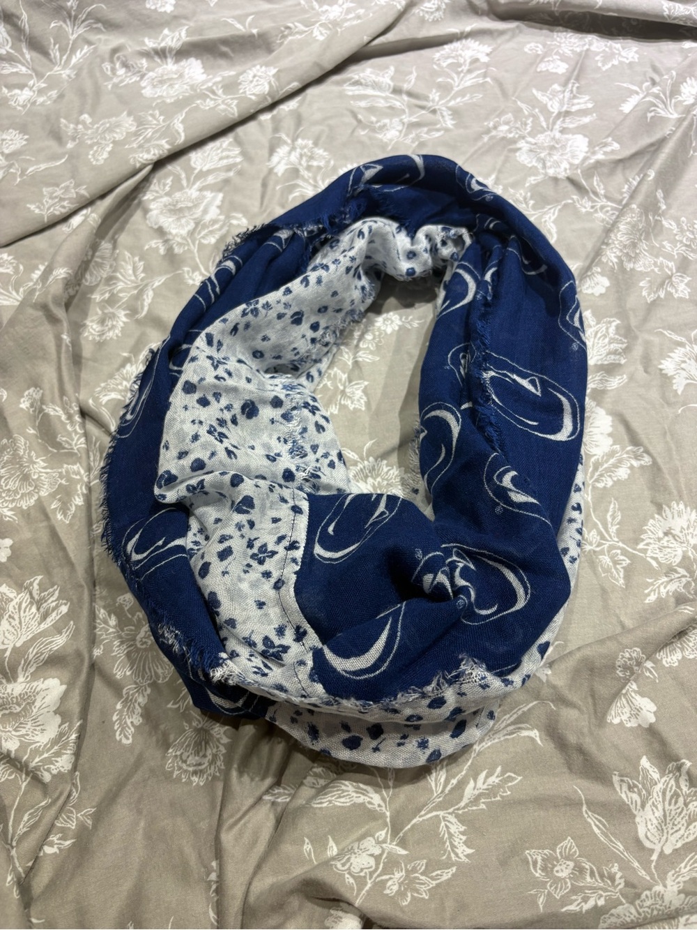 Penn State floral logo infinity scarf
